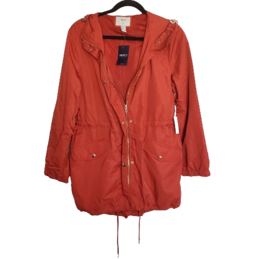 Forever 21 Utility Jacket, Rust, L - Picture 2 of 11
